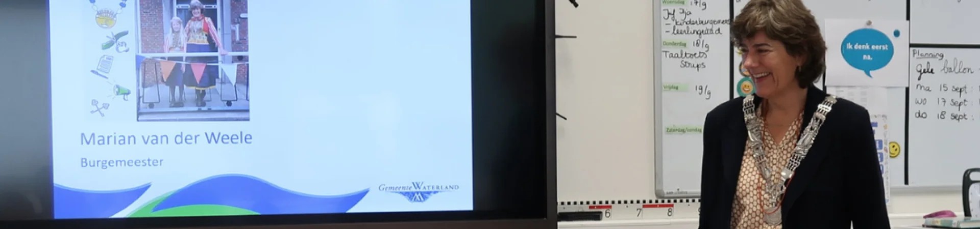 Column burgemeester Marian van der Weele